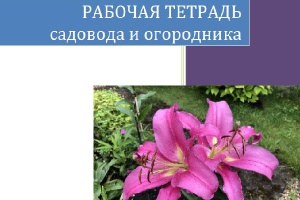Рабочая тетрадь огородника-садовода на 2026 год